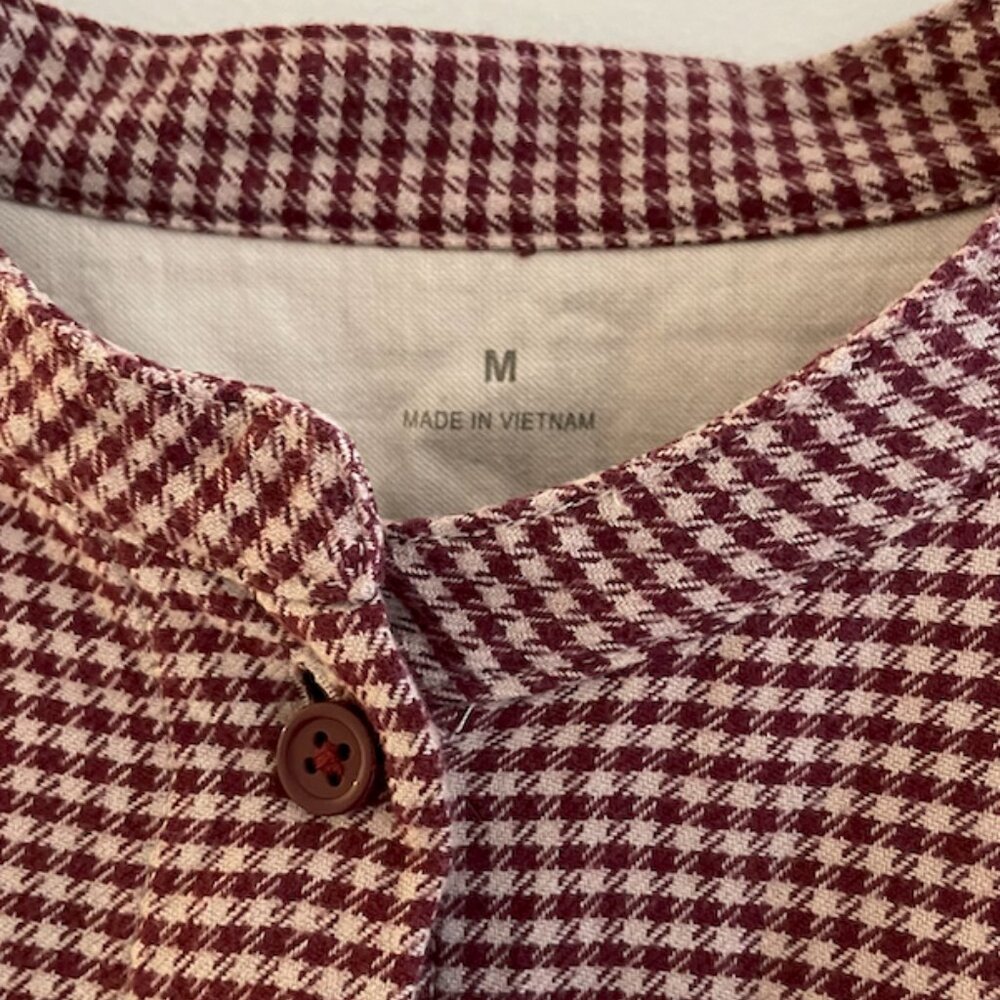 Muji Houndstooth Blouse